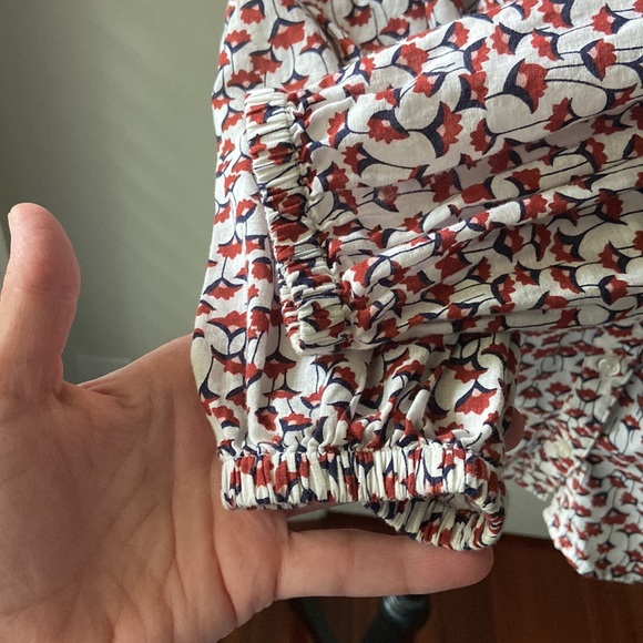 Boden Esme Conker Crocus Floral Blouse Size 8 - Picture 7 of 12